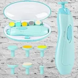Baby Electric Nail Trimmer for Baby Nail Cutter for New Born Baby with 6 Grinding Heads Automatic Set Safe Nail Trimmer Kit for Kids Toddler Toes and Fingernails(Multicolor KIT) Nil Exporttanza-P3947 image 4