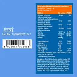 Fast&Up Reload (5 Litres) Low Sugar energy drink for Instant Hydration - 20 Effervescent Tablets with all 5 Essential Electrolytes + Added Vitamins - Certified Electrolytes Drink - Mango flavour image 4