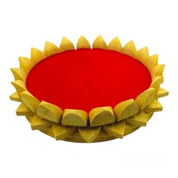 Parth Pooja Wooden Lotus Kamal Aasan-Where god Resides, Made of ShriParni Wood for Keeping Maha Meru Shri Yantra (10 Inch) image 2