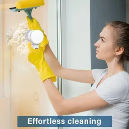 Multi-Functional Electric Cleaning Brush 5 in 1 Magic Power Scrubber Household Cleaning Tools Spin Scrubber with Buffer Polisher, for Bathroom, Shower, Tub, Kitchen Floor image 3