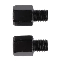 ZOOMELLA 2xScooter Motorcycle Rearview Side Mirror LH 10mm - RH 10mm Adapter Black image 3