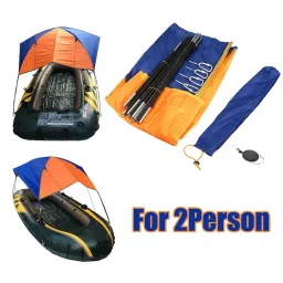 MERISHOPP® Inflatable Boat Kayak Canopy Awning Sun Shade Shelter 2 Person 114x236CM|Sporting Goods | Water Sports | Kayaking, Canoeing & Rafting | Accessories image 3