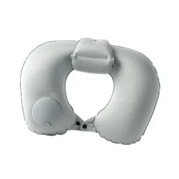 STYLEHEAVEN Inflatable Travel Pillow Adults Head Support for Bussiness Trip Train Travel Gray image 5