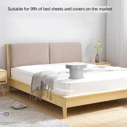 LAIKAIEU Bed Sheet Holder Set with Lock Strips, Heavy Duty Bed Sheet Fasteners, Non-Slip Lock Sheet Clips Mattress, Blankets, Bedding (Grey-4pcs) image 1