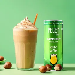 REGEN Hazelnut Coffee – Refreshing Ready-to-Drink Flavoured Milk Coffee, 250 ml Can image 4