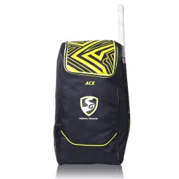 SG Cricket Kit Bag ACE Duffle, Polyester, Black Lime image 4