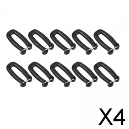 MERISHOPP 4x10Pcs Webbing Strap Hook Attachments for Backpack Strap Luggage Strap Hiking image 1