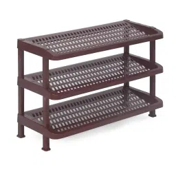 Nilkamal MULRACK3 Plastic Shoe Stand for Shoe Storage|Space Organizer|Shoe Rack|for Living Room Home & Office (Maroon) image 5