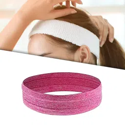 elbme ELBME® Sweatband Sweat Absorbent Elastic Sports Headbands for Yoga Exercise Climbing Purple image 5