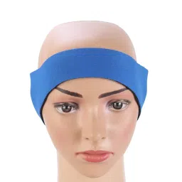 Ubervia Sports Headband 1PCS Swimming Headband Waterproof Ear Headband Adjustable Ear Protector Headband Cloth Bath Headband for Adult Kids Swimming Size M (Dark Blue) Kids Ear Buds image 2