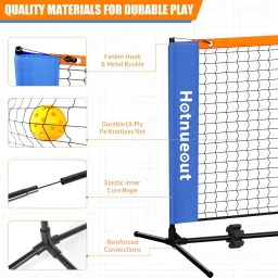 Hotnueout 5FT Mini Pickleball Net, Portable Pickleball Net for Driveway, Outdoor Indoor Home Game Pickleball Practice Net Small Pickle Ball Equipment Dink Training Aid image 5