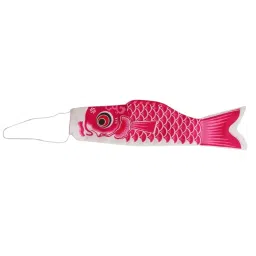 HEAVENGLOW 4x40cm Japanese Carp Windsock Streamer Fish Nobori Koinobori Pink image 3