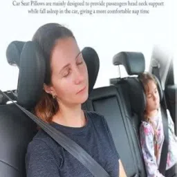 DUNGRANI ENTERPRISE Car Headrest Pillow, Road Pal Headrest, Adjustable Car Seat Head Neck Support, U Shaped Car Sleeping Pillow for Kids & Adults (Car Neck Pillow) image 2