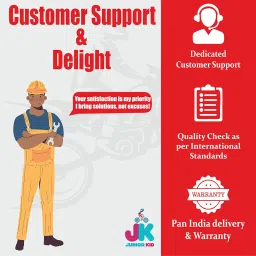 BMX 14 Inch Kids Cycle with Side Wheels Ideal for 2 to 5 Years Boys and Girls Bicycle for Children image 4