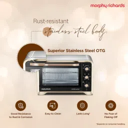 Morphy Richards 30Rcss Otg Oven For Kitchen|30 Litre Oven Toaster Griller|Convection Fan&Rotisserie Function|Stainless Steel Oven|Temperature Control|2-Yr Warranty By Brand|Gold&Black,1600 Watts image 1