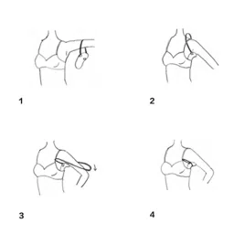 CALANDIS™ 1 Pair Reusable Washable Underarm Armpit Sweat Absorbing Pads Shieds White | Deodorants & Antiperspirants | Bath & Body image 2