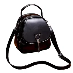 club bollywood Meadawgs® Women Mini Backpack PU Leather Small Crossbody Bag for Travel Outdoor Summer Black|Clothing, Shoes & Accessories | Womens Handbags & Bags|1 Mini Backpack image 5