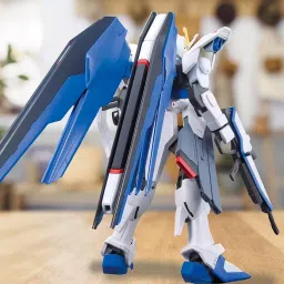 GODSDWARES Model Kit, Action Figure Anime, 1/144 Scale Color-Coded Plastic Model Lightweight Attractive Durable for Home Decors Need Assemble by oneself (White SkyBlue) image 2