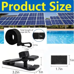 TRENDYNEST® 8x Solar Cover Reel Attachment Kit Inground Swimming Pool Solar Cover Straps | Home & Garden | Yard, Garden & Outdoor Living | Pools & Spas | Pool Equipment & Parts | Pool Covers & Rollers image 1