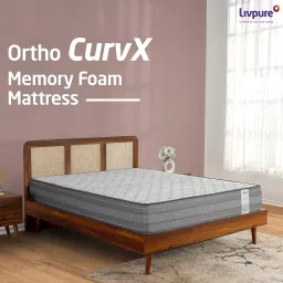 Livpure Smart Ortho CURVX Memory and Curved Orthopaedic Mattress | 5D SleepTech | ComfortScience US Tech Foam | High GSM Neon Washable Fabric |King Bed (78x72x8) inch,10 Yr Warranty image 1