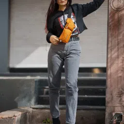 Cosmus Midriff Waist Pouch Bag and Sanitizer Bottle Hook Orange image 1