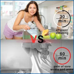 Multi-Functional Electric Cleaning Brush 5 in 1 Magic Power Scrubber Household Cleaning Tools Spin Scrubber with Buffer Polisher, for Bathroom, Shower, Tub, Kitchen Floor image 2