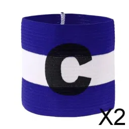 VELURA 2xFootball Soccer Sports Arm Adjustable Bands Captain Armband #1 Blue|Sporting Goods | Team Sports | Soccer | Clothing, Shoes & Accessories image 1