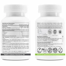 MagActiv MAGNESIUM GLYCINATE (Elemental Magnesium 150 mg per Capsule) Chelated, Bioavailable & Safe Sleep, Bone, Muscle, Heart Health (120 Veg. Capsules) image 1