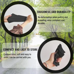 (1Pair) Rain Shoe Covers | Waterproof Shoe Covers for Men Women, Waterproof Silicone Shoes Covers and Reusable Rain Boots for Cycling, Outdoor, Camping, Fishing, Garden (Black, Medium) image 1