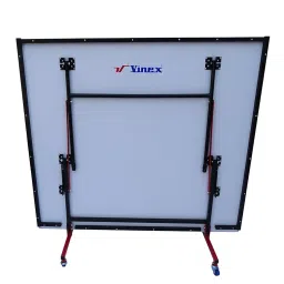 Vinex Pacer Table Tennis Table (9x5 ft, 18mm Thick Board) | Foldable Full-Size Ping Pong Table with Wheels, Ideal for Home & Practice | Includes 2 TT Bats, Balls, Net & Accessories image 3