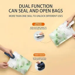 Portable Mini Sealing Machine, Handheld Packet Sealer for Food, Snacks, Chips, Fresh Storage, Plastic Bags Sealing Machine, Type C Charging Vaccum Sealers (Navy Blue) image 1