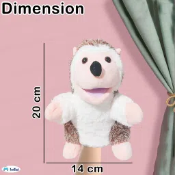 FunBlast Plush Animal Hand Puppets – Soft & Cuddly Animal Figure Puppets for Kids, Storytelling & Role Play, Fun Educational & Learning Toys for Toddlers & Children (Hedgehog) image 1