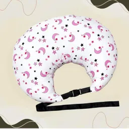 Multipurpose Baby Feeding Pillow | Nursing Support Pillow for Breastfeeding & Bottle Feeding | Maternity Feedingpillow | Newborn Essentials | Adjustable Strap Feeding Pillow image 3