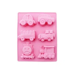 Silicone 6 Cavity Car Jeep Bus Thomas Train Shapes Soap Making Silicone Mould Fondant Chocolate Resin Clay Candle DIY Kitchen Baking Mold (Output Weight :45-50 Grams) (Pack of 1) JKB-344 image 3