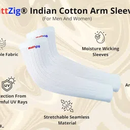 MattZig® Club Football Kit (One Pair of Striped Lycra Socks + One Pair of Shin Guard + One Pair of Cotton Arm Sleeves + One Kit Bag) (White/Blue) image 3