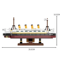 Teksbar Creative DIY Cruise Boat Building Blocks | Plastic Model Ship Assembly Toy | Educational Construction Set for Kids & Adults image 4