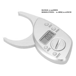 Body Fat Caliper, Portable Skin Fat Caliper, Digital Display High Accuracy Battery Powered Body Fat Measurement for Men and Women image 1