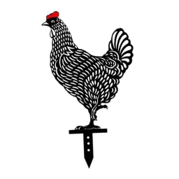 Acrylic Chicken Yard Art Rooster Hen Chicken Yard Stake Garden Floor Decor D image 4