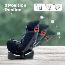 R for Rabbit Convertible Baby Car Seat Jack N Jill Grand Innovative ECE R44/04 Safety Certified Car Seat for Kids of 0 to 7 Years Age with 3 Recline Position | 6 Months of Warranty | (Black Grey) image 3