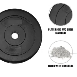 SIMRAN SPORTS Home Gym Set, Home Gym Equipments, Home Gym Combo, PVC Dumbbell Plates with 3Ft Curl, 3Ft Straight Rod, Dumbbell Rods & Accessories (10KG Combo) image 3