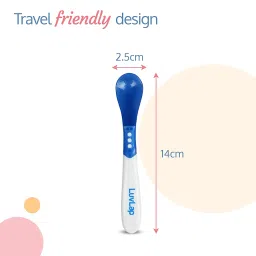 LuvLap Heat Sensitive Baby Feeding Spoon Set of 4, Bpa Free,Food Grade Heat Sensitive Silicone Spoons Self Feeding Utensil, Baby Weaning Spoon for Kids, 3 Months+ (Multicolor), 140 Millimeter image 4