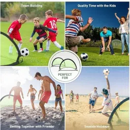 MRT Sports Sports Quick Setup Easy Folding Storage Sports Pop-up Net Soccer Goal Post for Kids with Free Carry Bag (Small) image 2