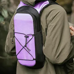 SAZ DEKOR Hydration Backpack Rucksack Practical Daypack for Camping Backpacking Biking Purple image 2