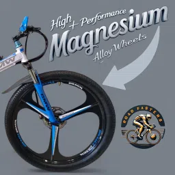 ROAD FASTARS X6 Series 21-Speed Gear Cycle for Men | Foldable 26-Inch Bicycle with Spoke Alloy MacWheels, Dual Disc Brakes & Dual Suspension | Off-Road & City Riding Bike (Black 6 Spoke) image 4