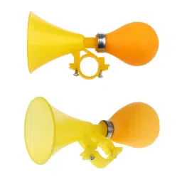 ECOMISTIQ®2xKid PVCHorn Bell Ball Trumpet Warning Alarm Children Yellow|Sporting Goods | Cycling | Bicycle Accessories | Bells & Horns image 2