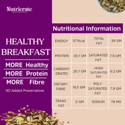 Nutricrate 7 in 1 Super Seeds Mix for Eating (500g) Protein Rich Healthy Diet Snack for Weight Management | 7 in 1 Mixed Roasted Seeds- Chia, Pumpkin, Watermelon, Flax, Sesame, Sunflower Seeds and Soy Nuts (Pack of 2- 250g each) image 1