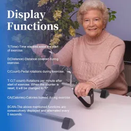 Icedeer Under Desk Bike Pedal Exerciser for Seniors, Mini Stationary Exercise Bike for Home, Rehabilitation Peddler Machine image 2