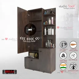 Studio Kook Bella Engineered Wood Dressing Table (Matte Finish) (Junglewood) image 2