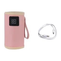 The Style Sutra Bottle Warmer Lightweight USB Milk Warmer Bag for Shopping Business Trip Mom Pink|Baby | Feeding | Bottle & Food Warmers image 2