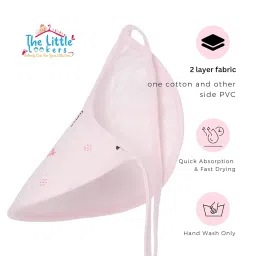 THE LITTLE LOOKERS Cotton Baby Bibs/Apron for 0 to 12 Months Baby with Tie Knot Closure | Quick Absorption & Fast Drying Bibs for Babies/Newborn (Pack of 4) image 2